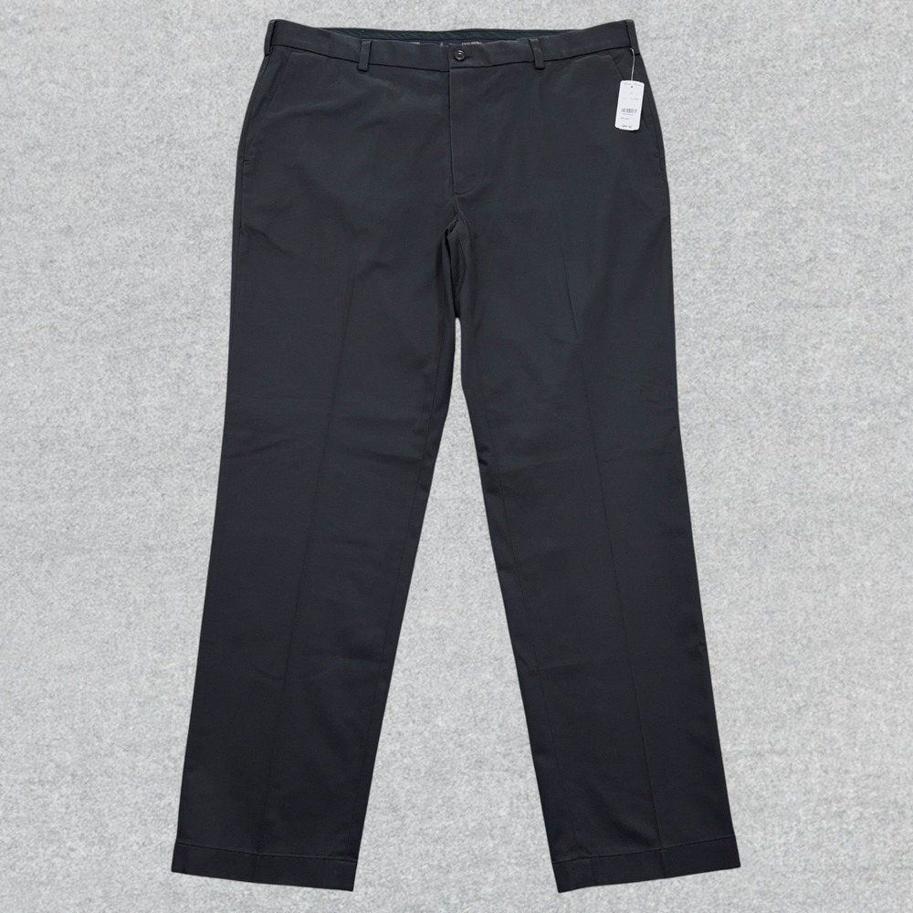 Brooks Brothers Advantage Chino Pants Mens 40x32 Black Clark Fit Straight NWT